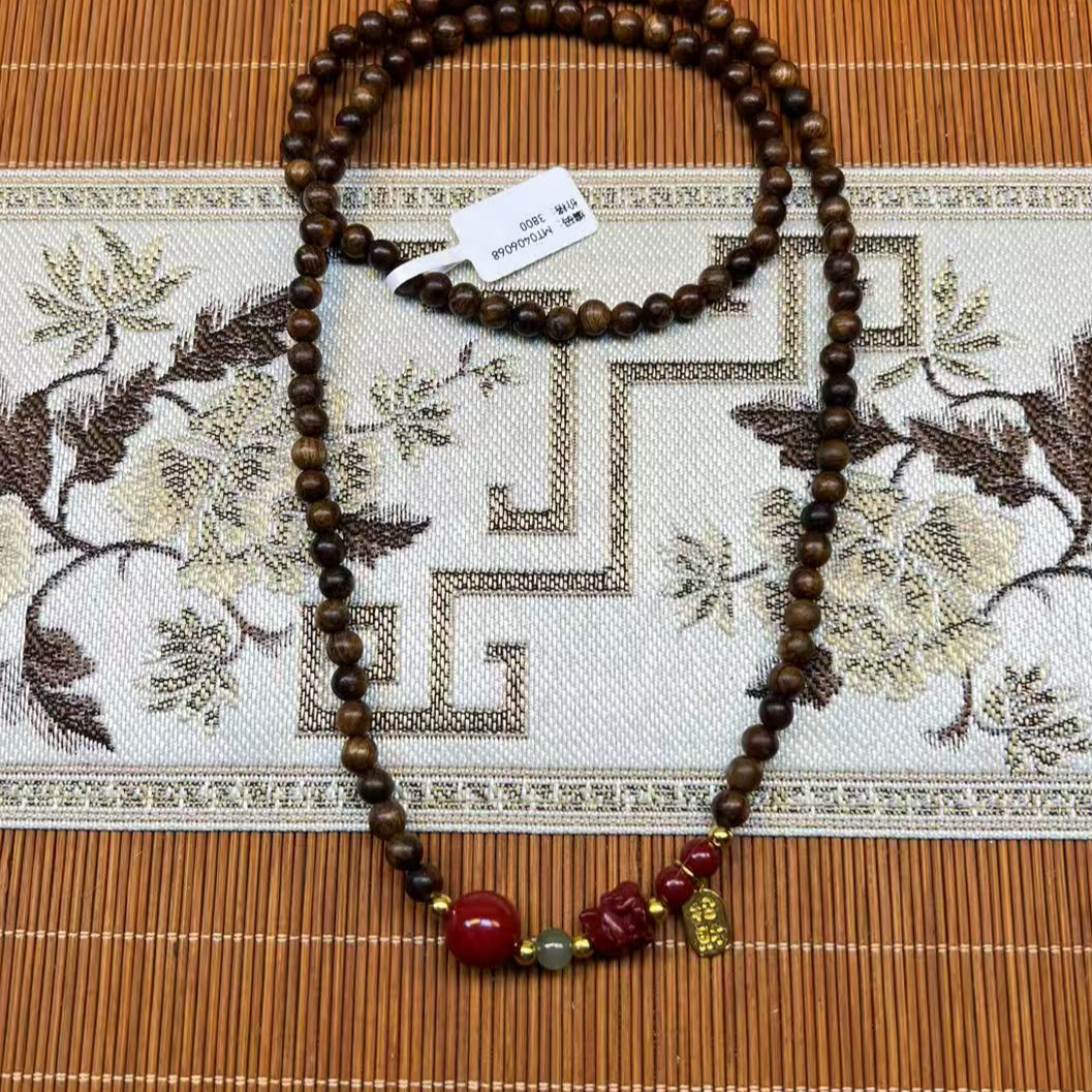 千禧文创DIY108颗花梨凤九