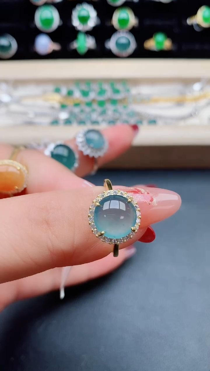 【闪购商品】翡翠戒指银S925镶嵌231231