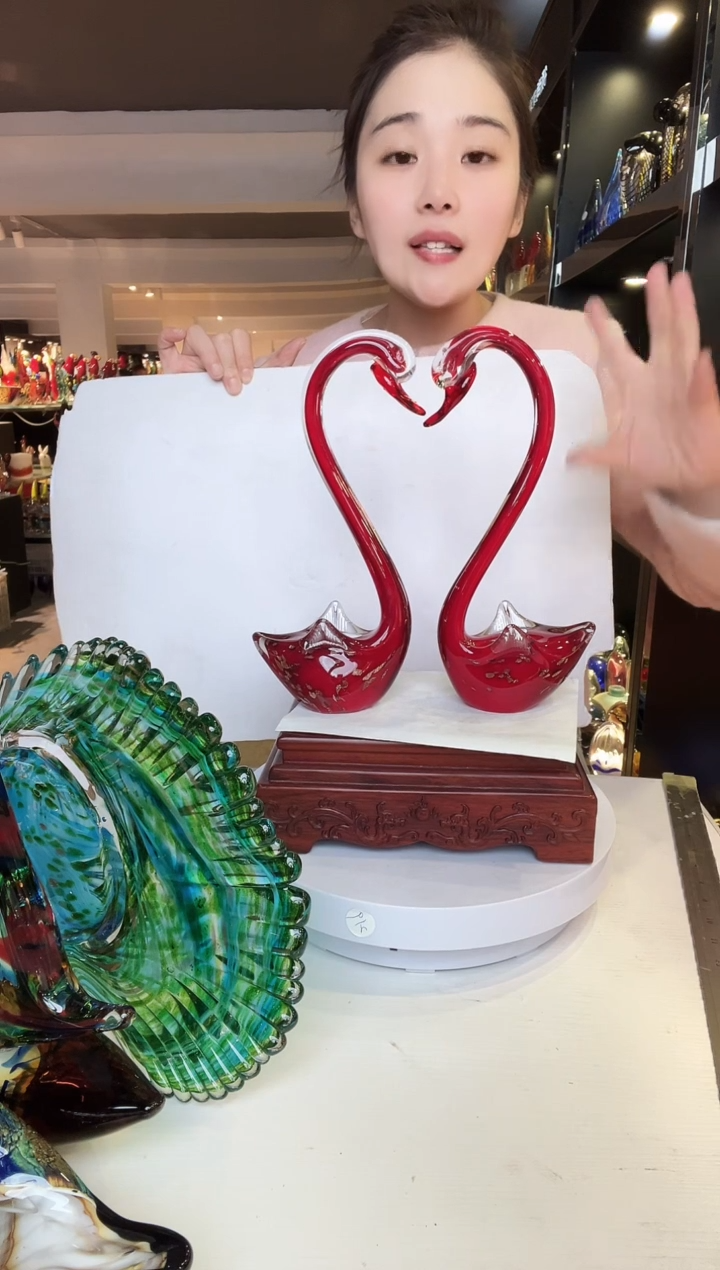 【闪购商品】茶盏琉璃摆件家居摆件