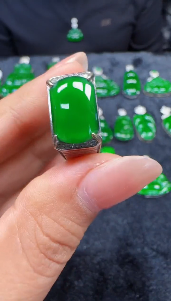 未镶嵌定制翡翠翡翠戒指170