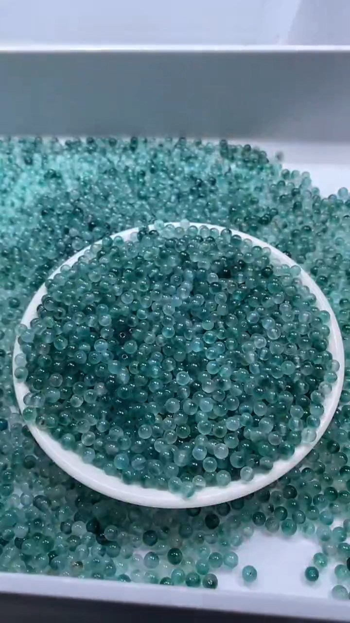 颈饰未镶嵌水晶W2975 蓝碧玺4MM*60颗