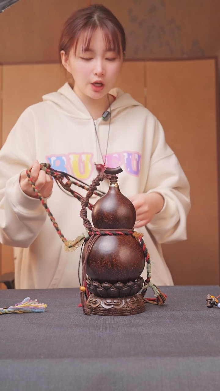 192号链接精品大漆葫芦现货现发[一物一拍]不包含莲花底座