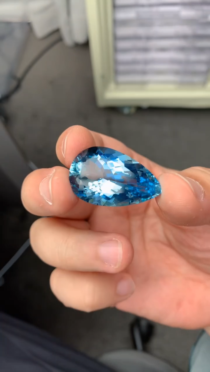 【闪购商品】海蓝宝石裸石未镶嵌46ct 海蓝宝石