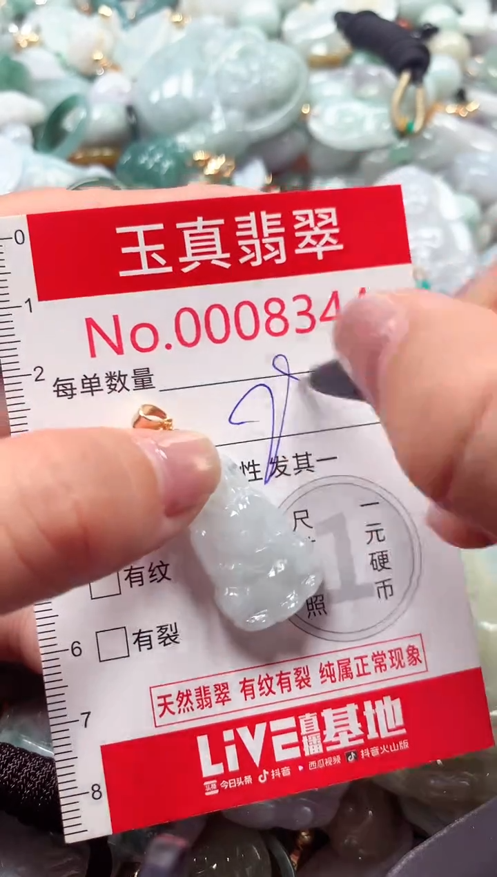 吊坠(不含链)未镶嵌翡翠8344