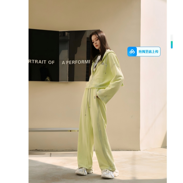 【ANY SPOOR】时尚设计师潮流高街长裤夏季高腰84C155