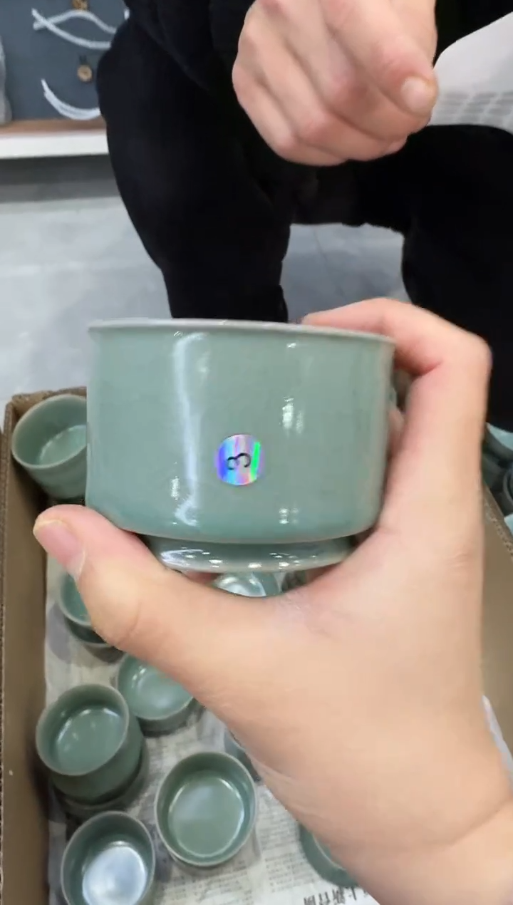 【闪购商品】杯仿古翡翠绿纯手工容天杯一级3