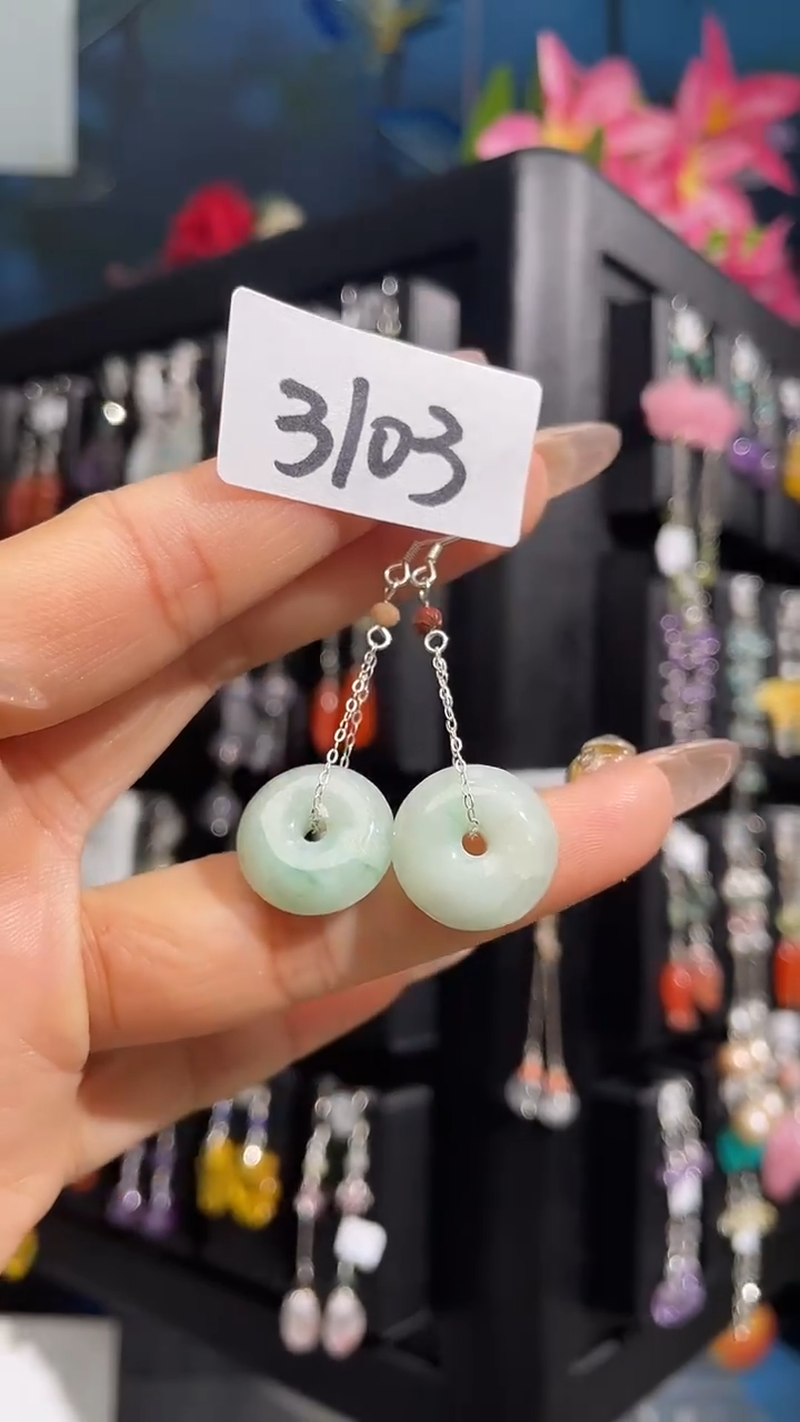 银S925镶嵌耳饰紫晶喜欢拍微瑕