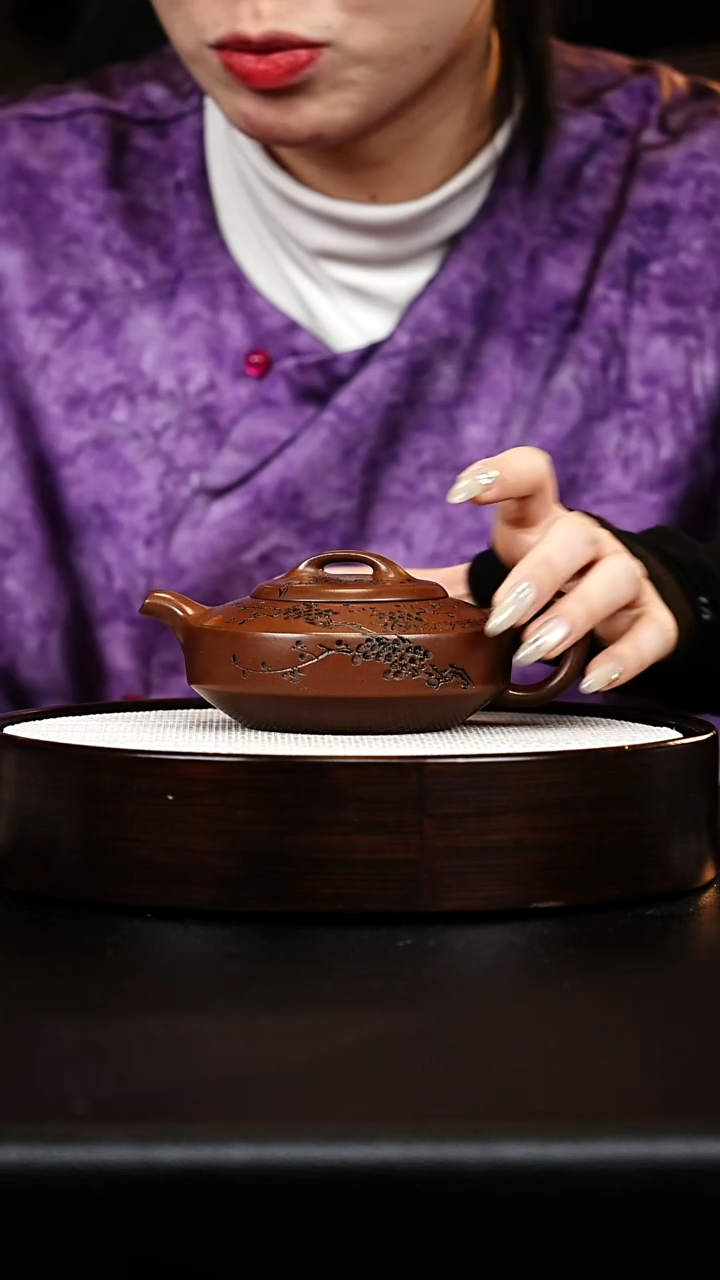 茶壶紫砂汉瓦壶 