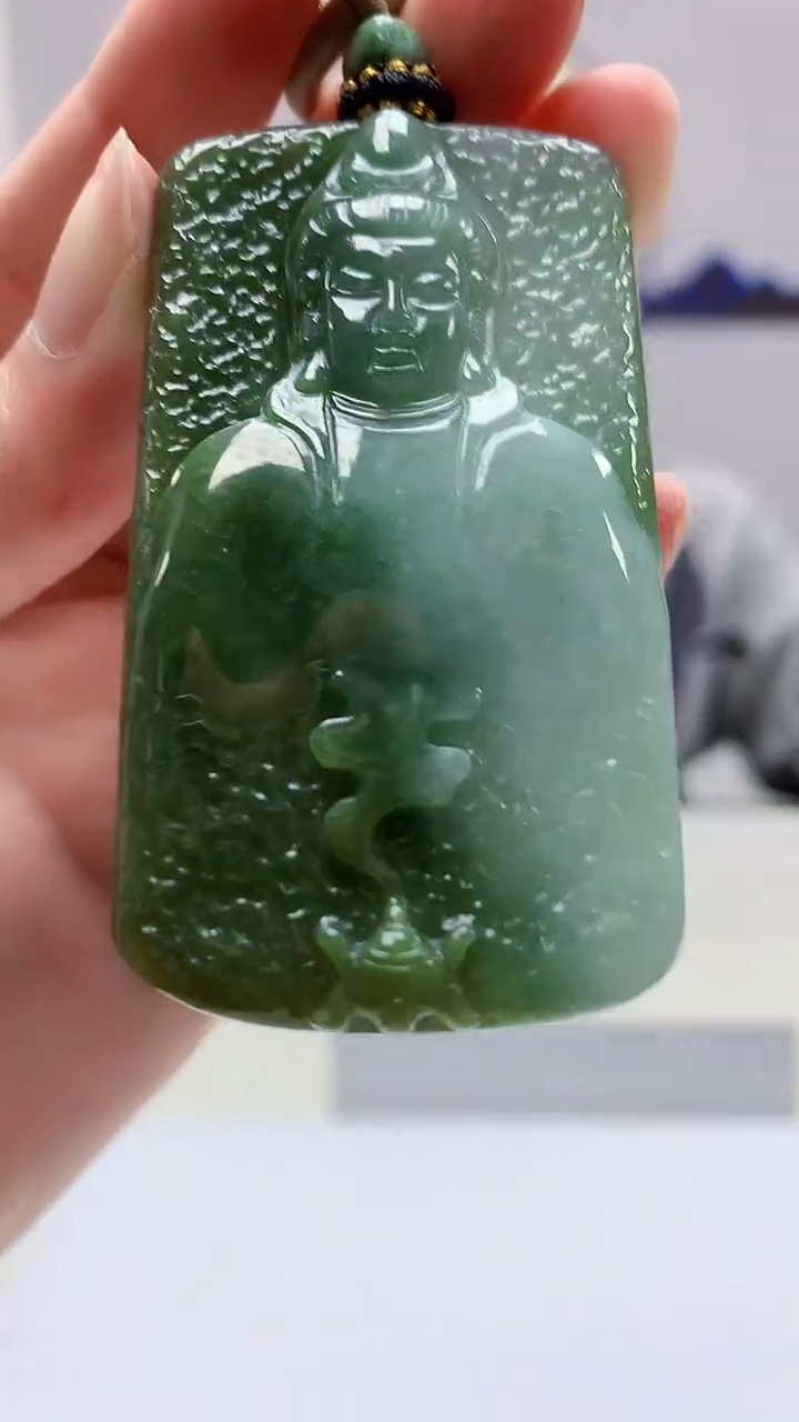 【闪购商品】定制翡翠未镶嵌4917zm-毛货挂件人物15