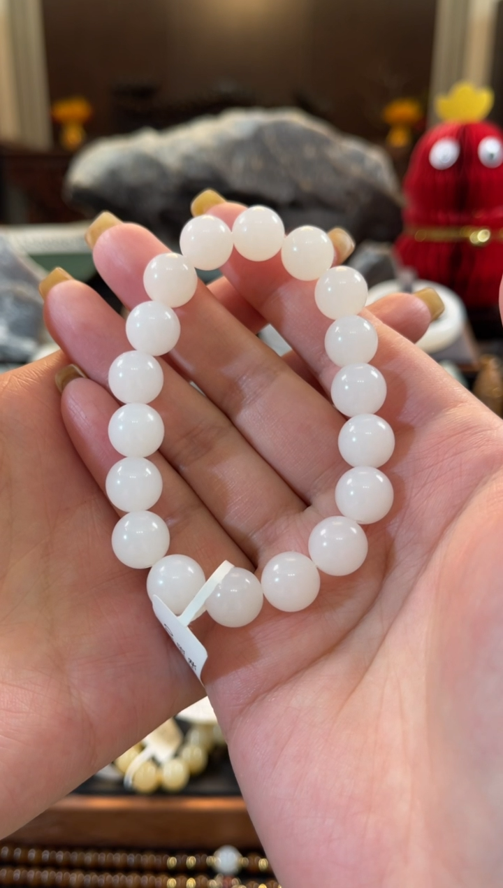 【闪购商品】和田玉（白玉）手串未镶嵌天泰白玉11mm手串