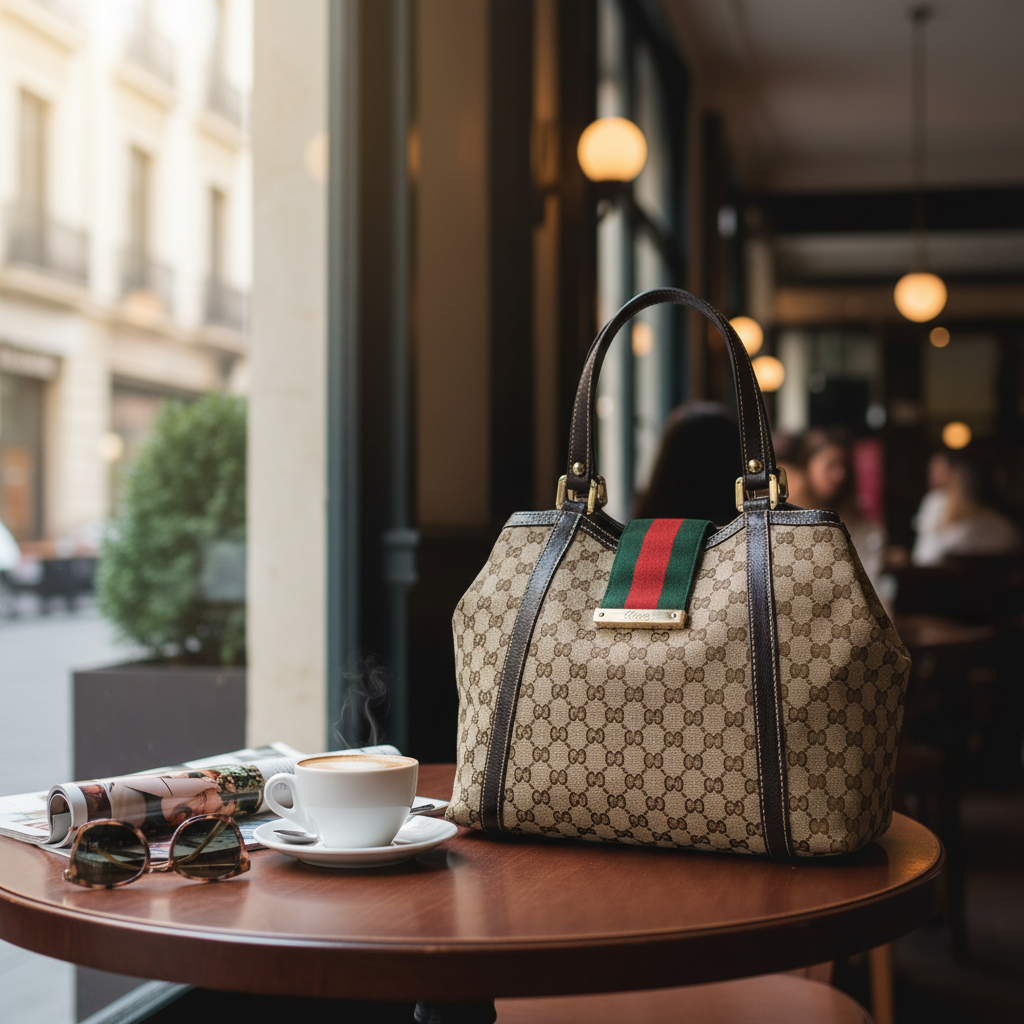 95新 GUCCI/古驰 老花单肩包/WJ12521014/1014