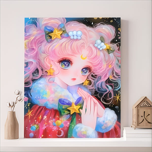 2025年新款独家月野兔DIY钻石画炫彩AB钻40*50