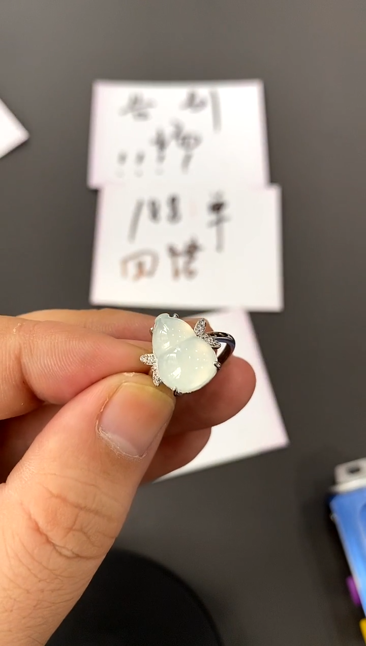 【闪购商品】翡翠戒指银S925镶嵌买断价