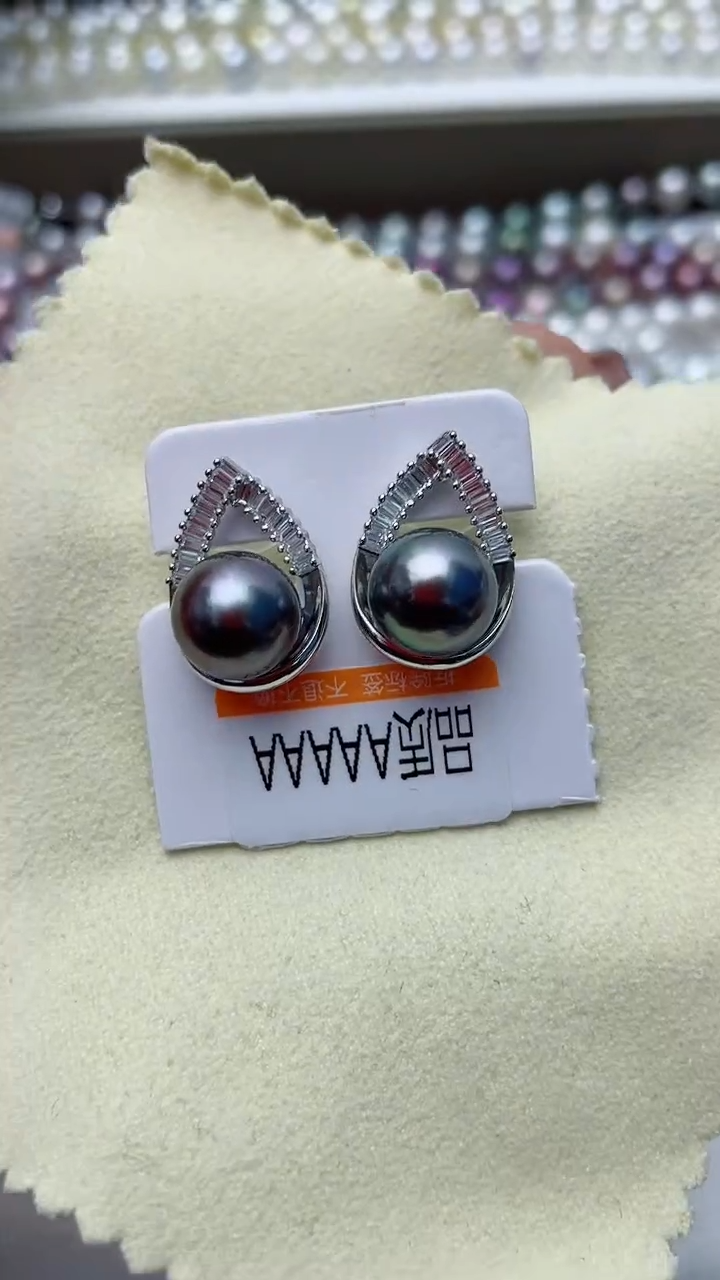 【闪购商品】海水珍珠耳饰银S925镶嵌W19