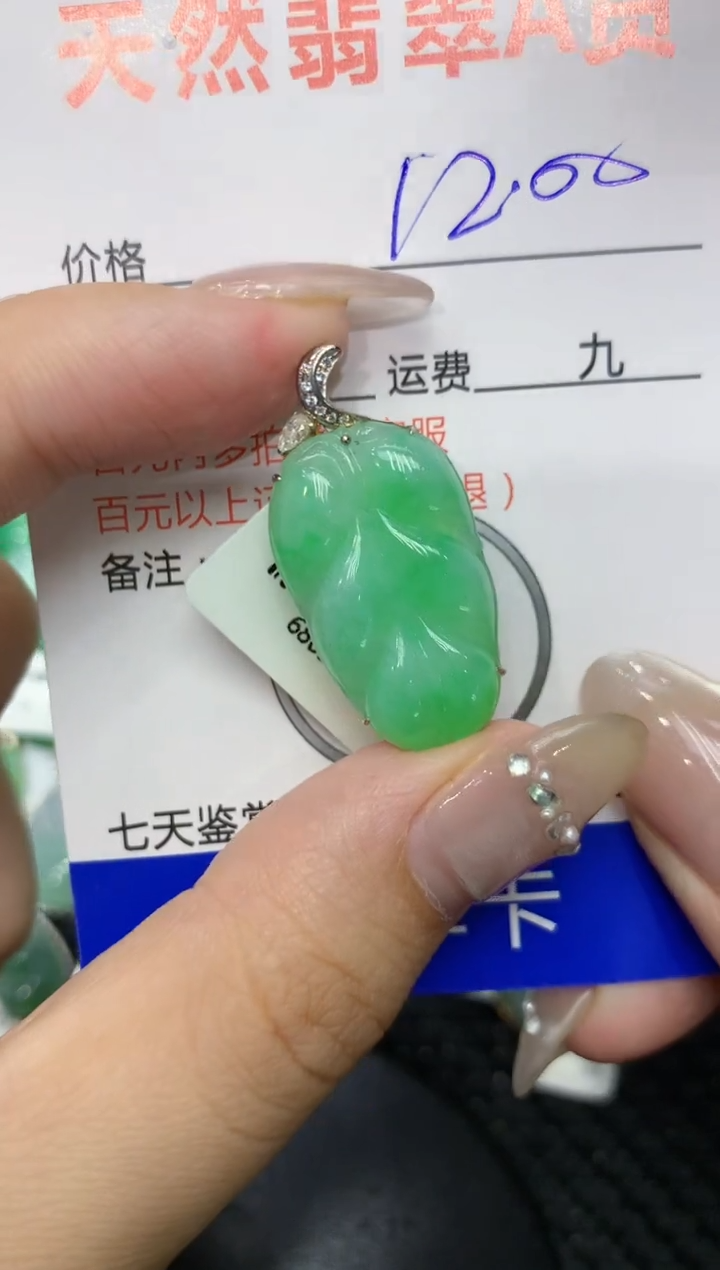 【闪购商品】翡翠颈饰18K金镶嵌222222222