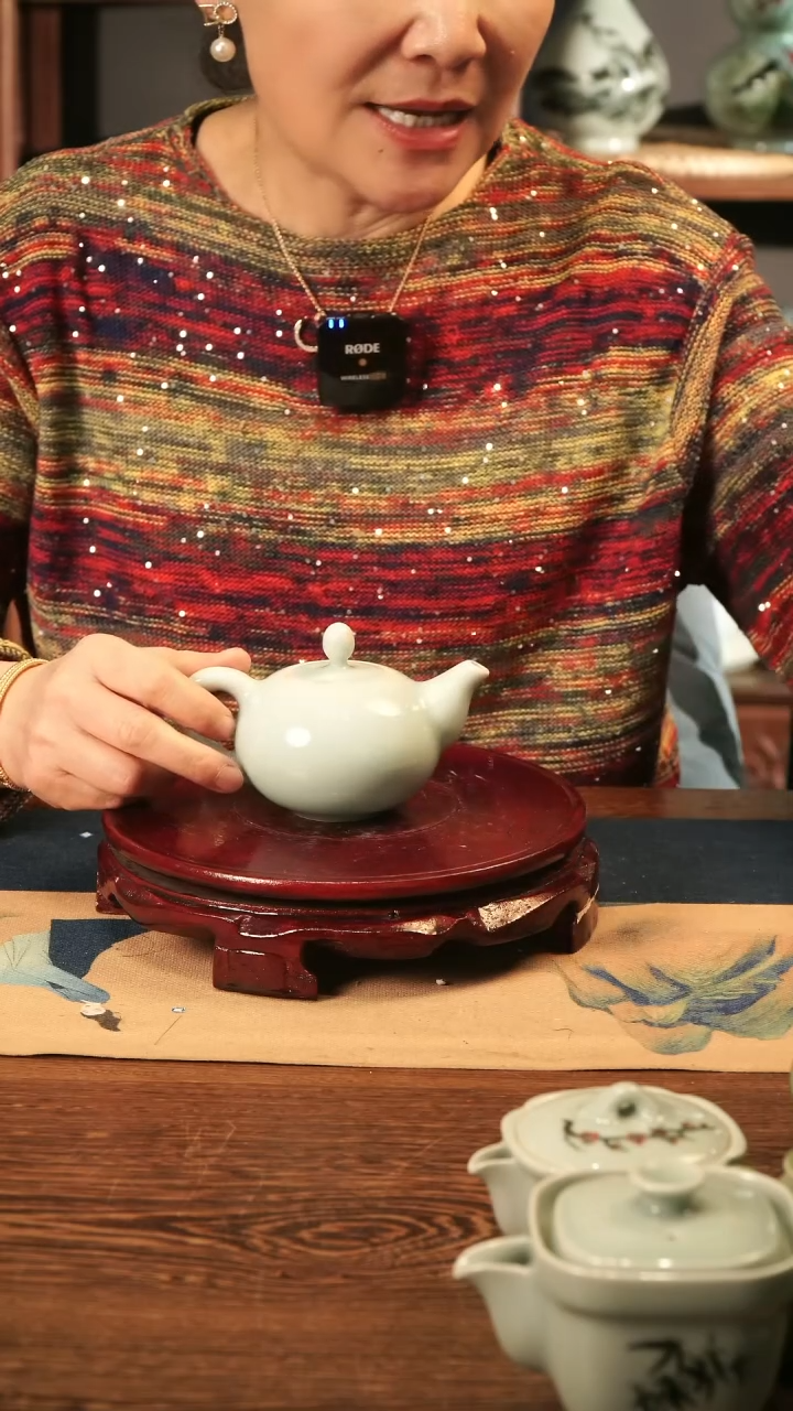 【闪购商品】纯手工 粉青 壶（小口