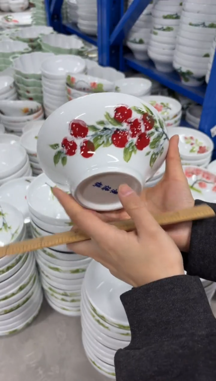 景德镇手绘釉中彩（食品级）葫芦碗