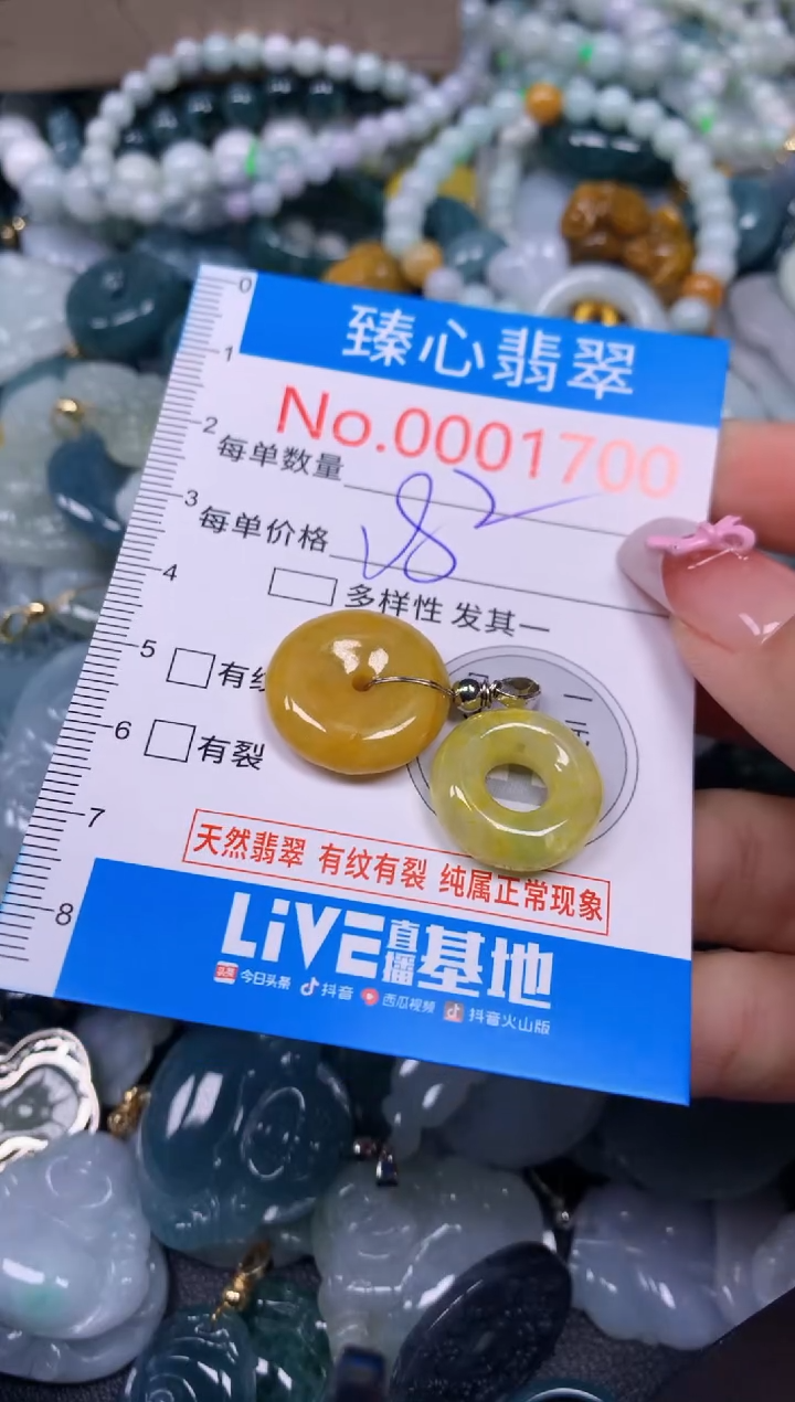 【闪购商品】翡翠颈饰未镶嵌含绳0001700