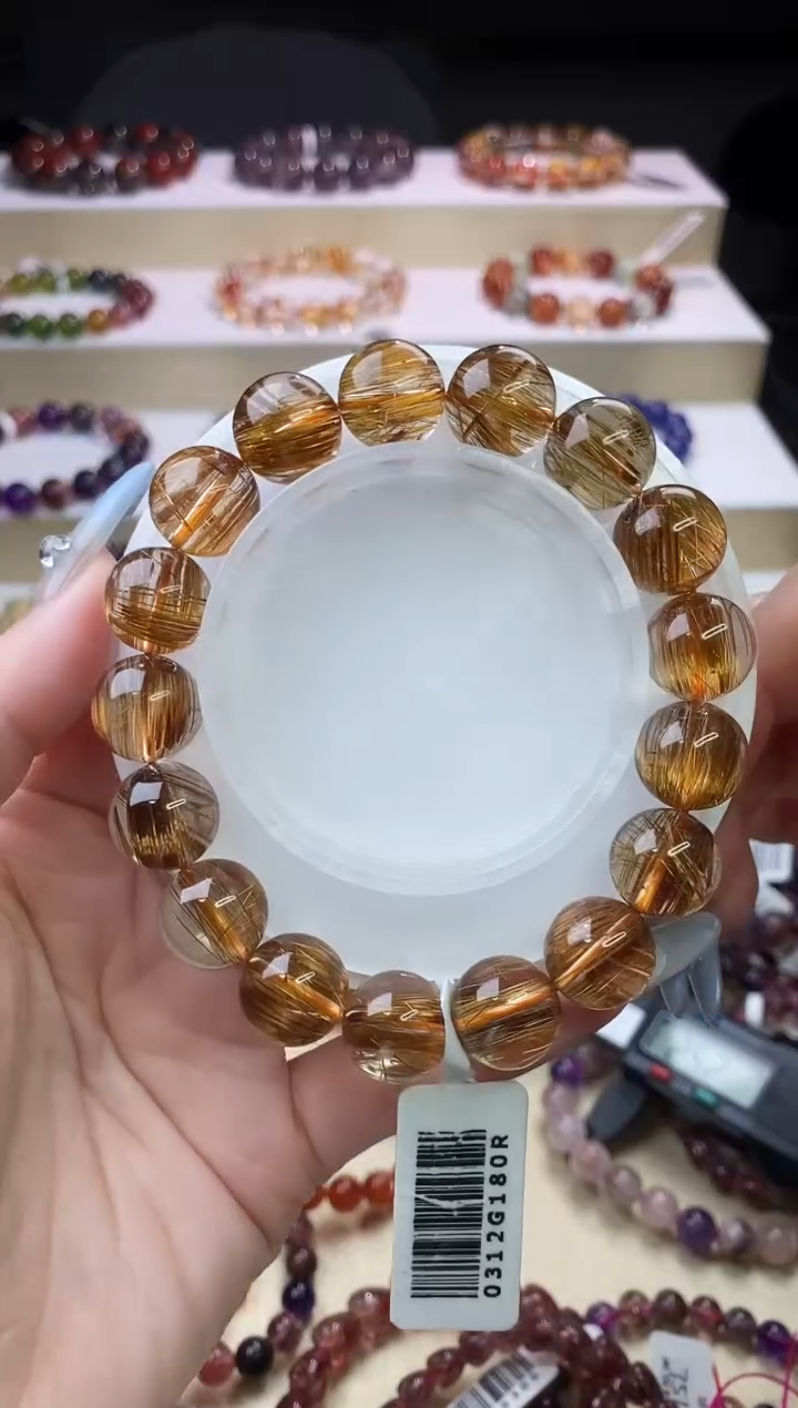 【闪购商品】发晶手链未镶嵌红铜顺发12m+