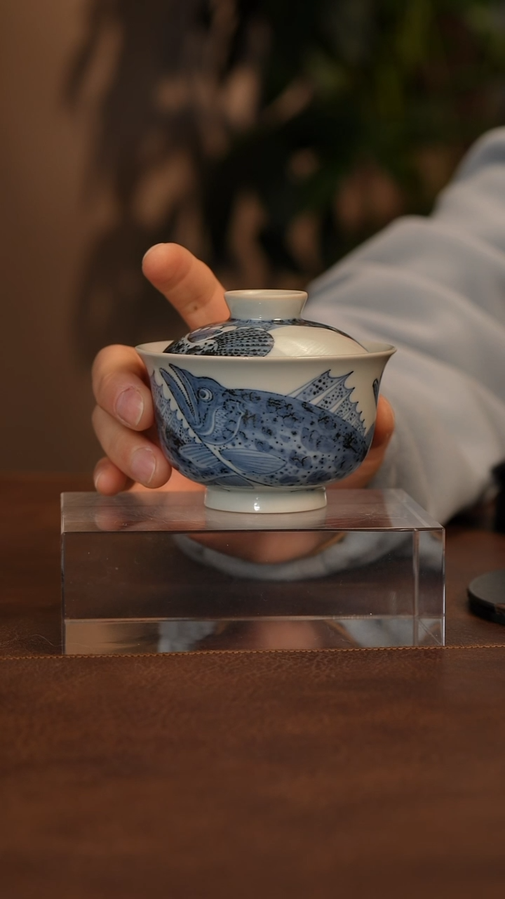 【闪购商品】瓷片青花瓷茶具斌芬陶瓷327