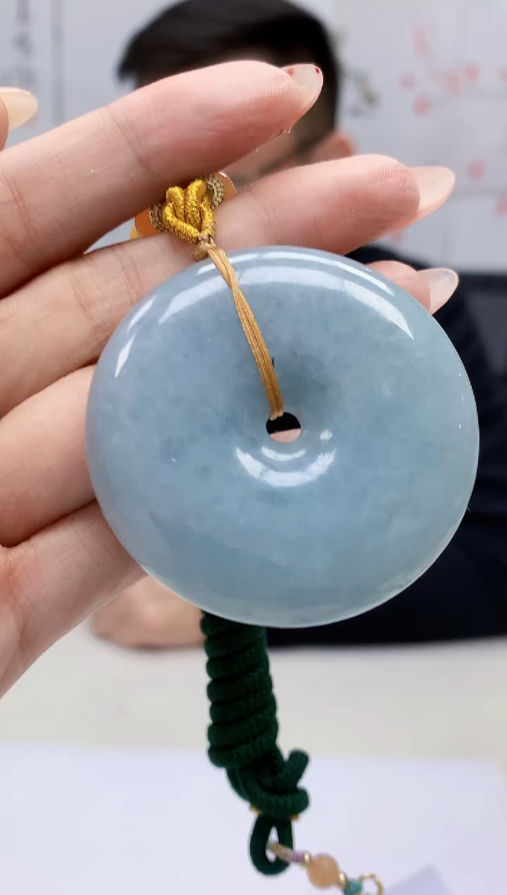 【闪购商品】定制翡翠未镶嵌5152MM-毛货挂件66