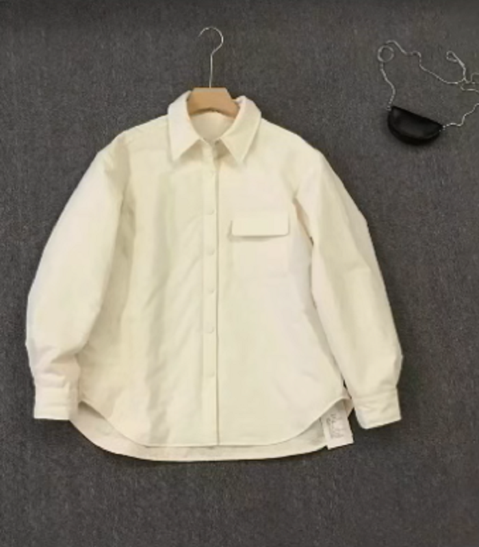 【锦衣服饰】GP 25200欧货百搭加绒加厚翻领长袖衬衫