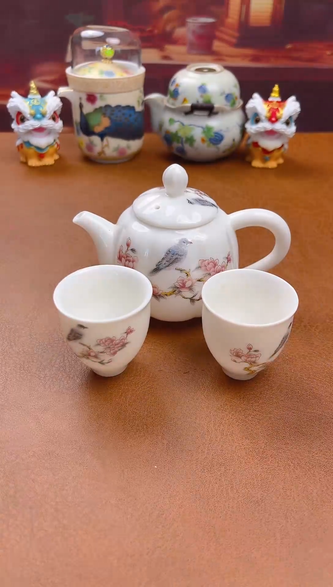 陶瓷茶具摆件旅行套组