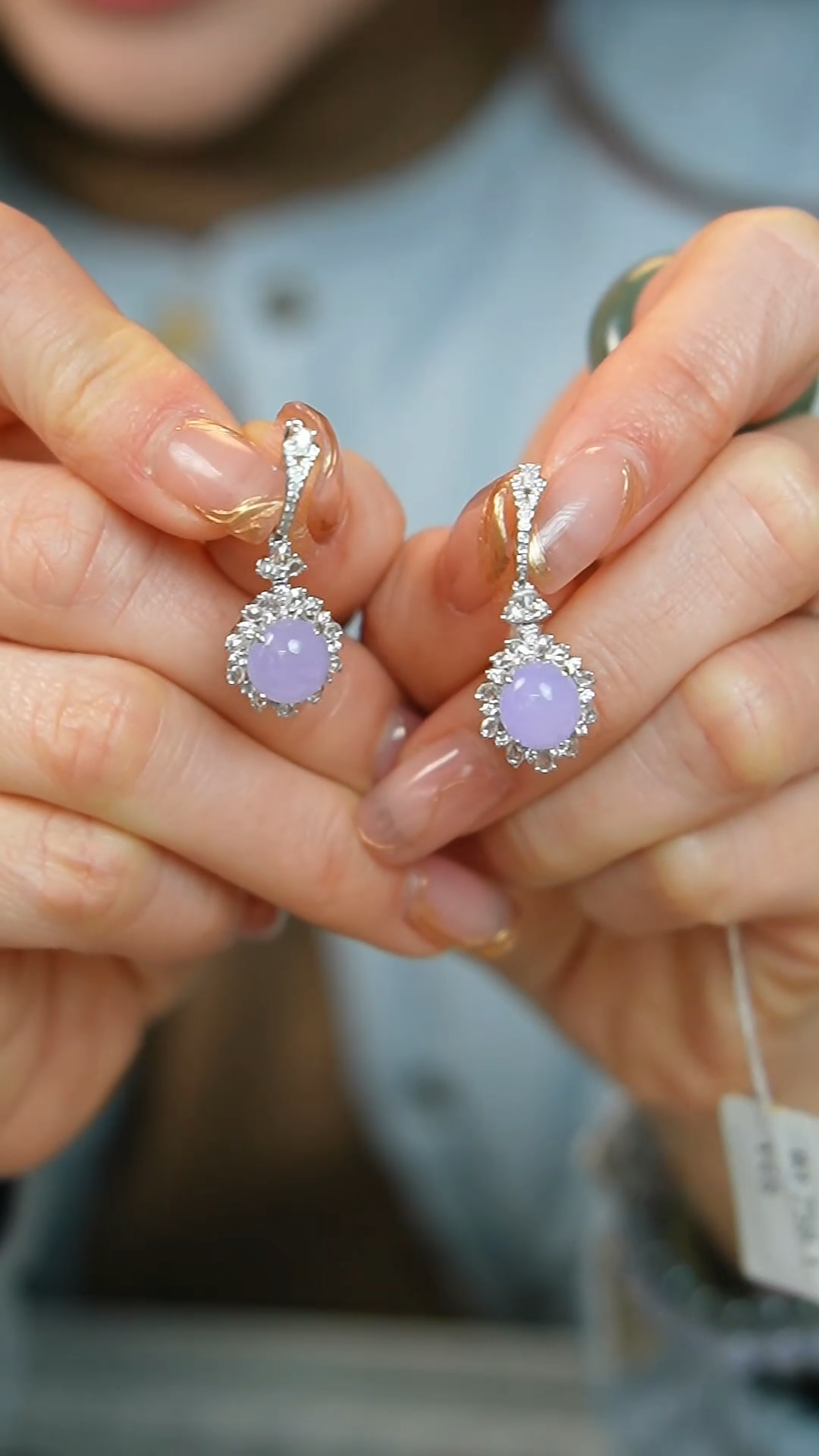 【闪购商品】翡翠耳饰未镶嵌58号-耳坠/姿/3