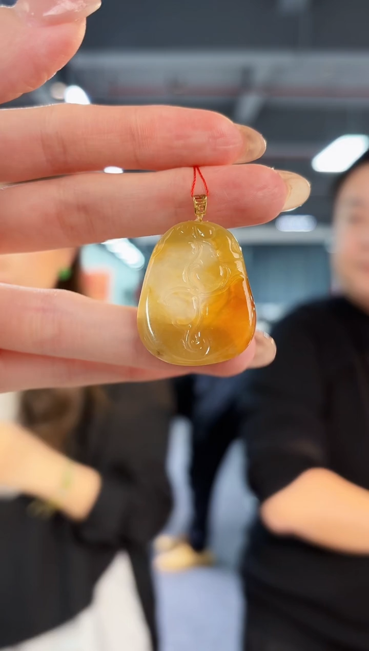 【闪购商品】翡翠颈饰18K金镶嵌缅料A货/支持复检/一件