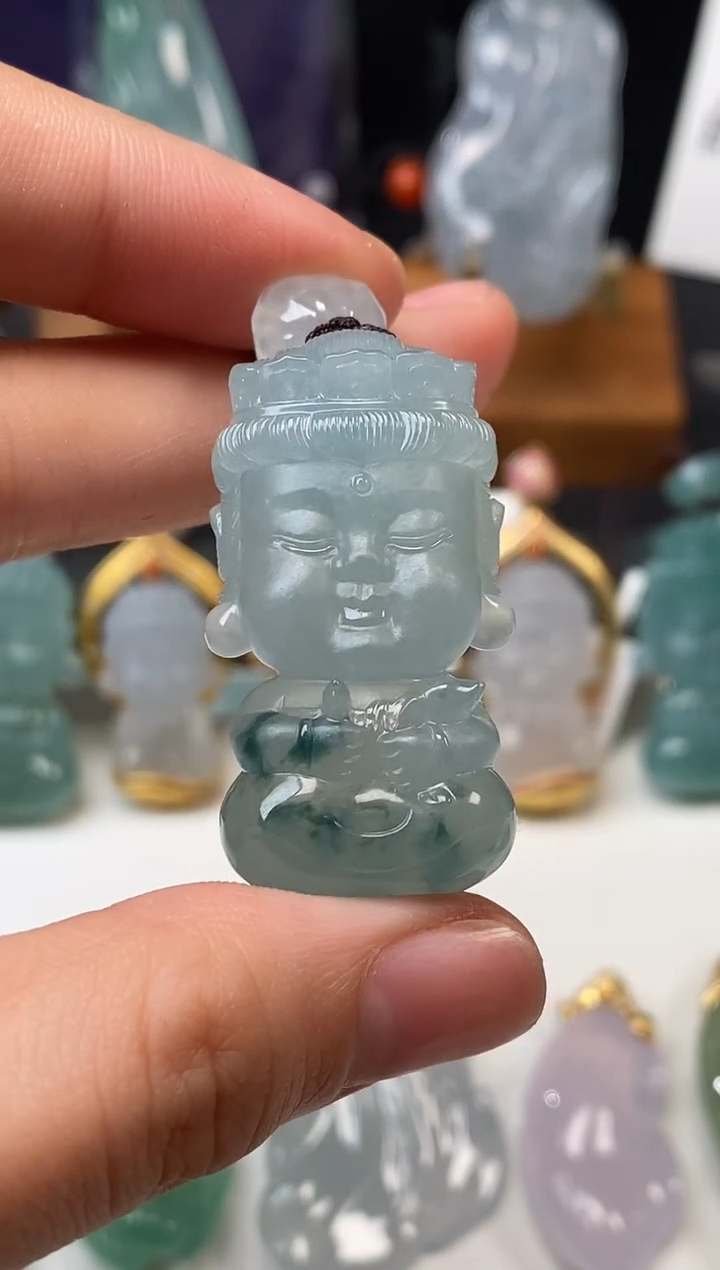 【闪购商品】翡翠吊坠(不含链)未镶嵌宝宝佛