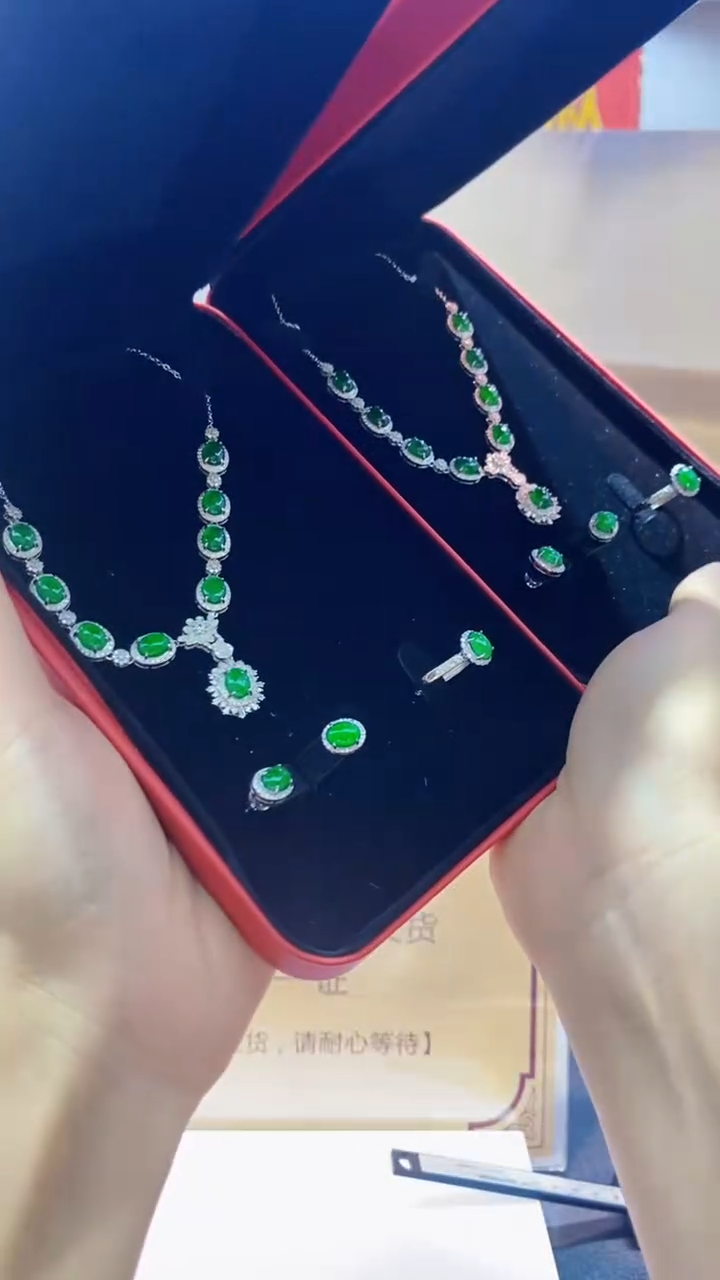 翡翠未镶嵌颈饰多样性发货【只发一套】*q54