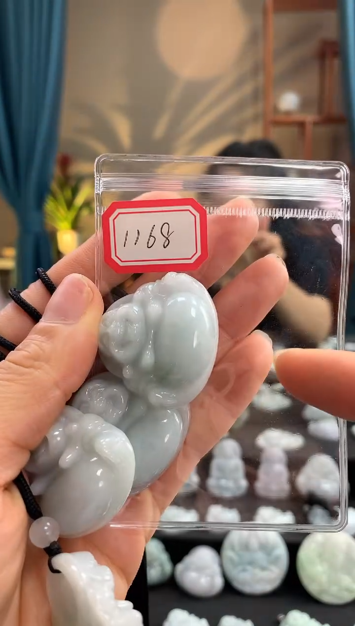 翡翠未镶嵌颈饰佛公1168 多样性发一件