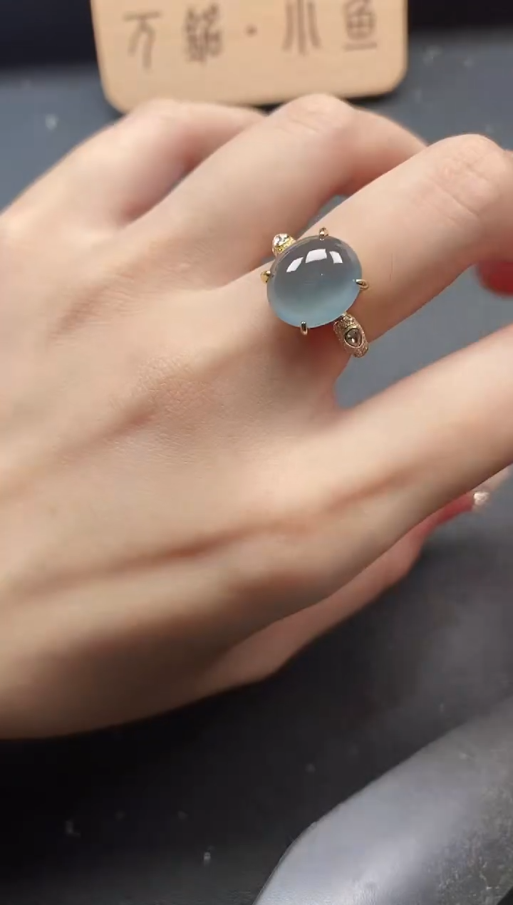 银S925镶嵌戒指翡翠5151