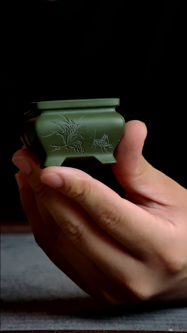 紫砂花盆3.8*2.5内径尺寸