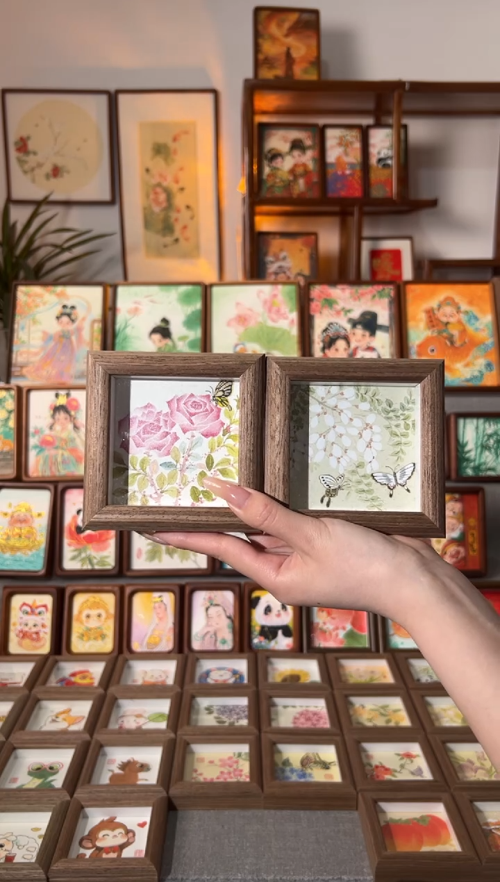 【闪购商品】国画小玫瑰 小槐花 一组11