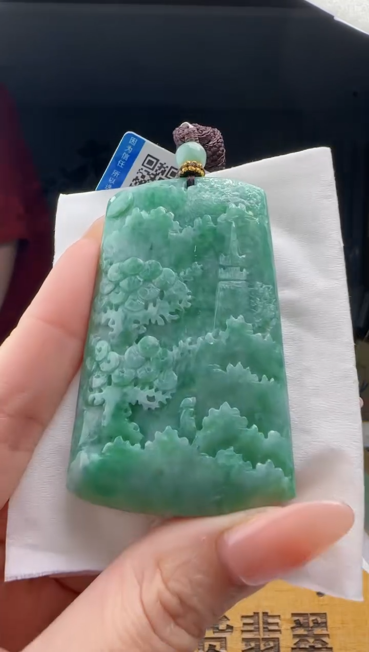 【闪购商品】翡翠吊坠(不含链)未镶嵌YJ@@960Q3J12655