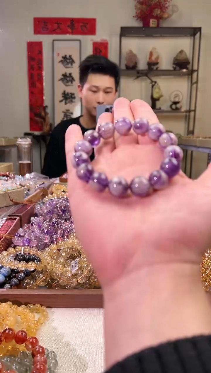 【闪购商品】水晶手串未镶嵌14+mm白羽凤凰