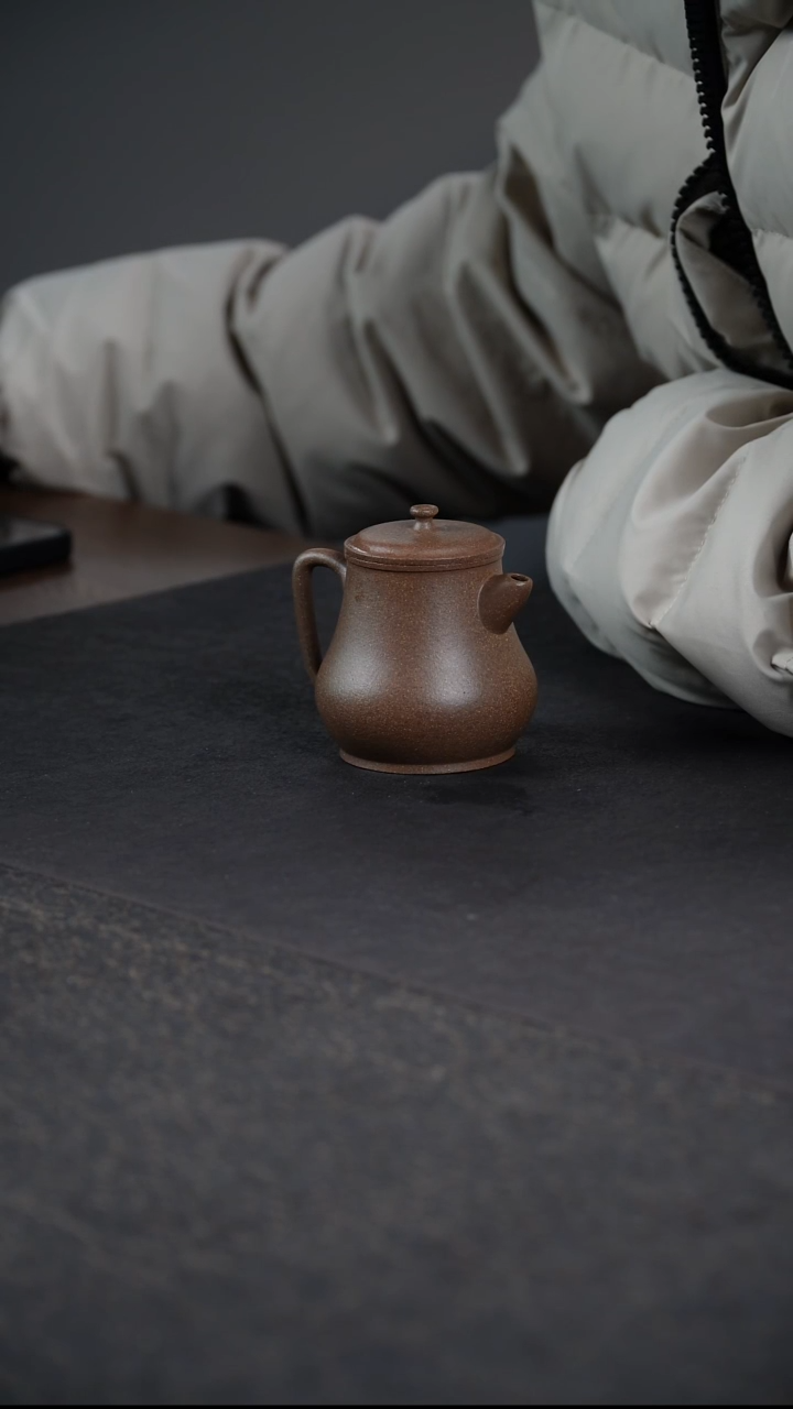 茶壶紫砂?****️呆鸟·105cc·桃花泥