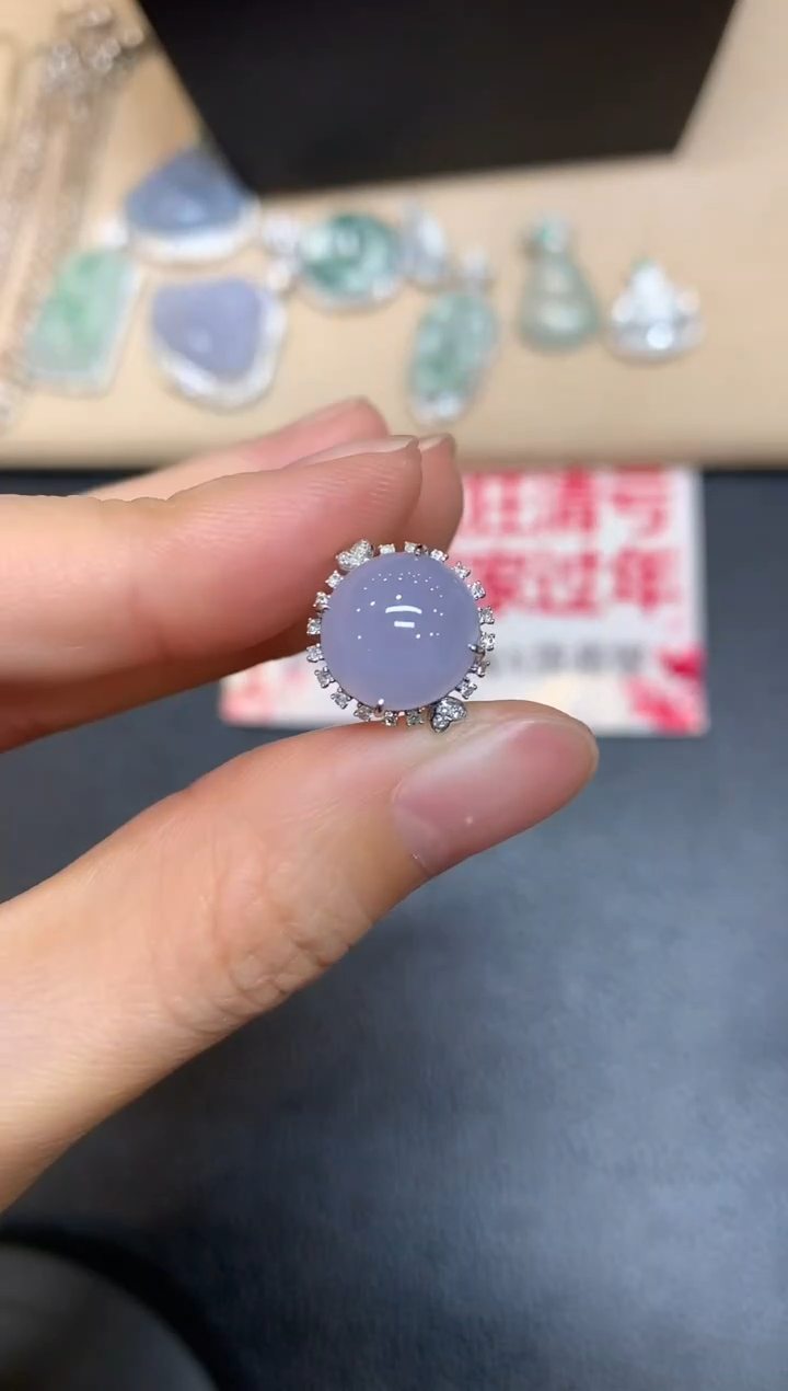 【闪购商品】翡翠戒指18K金镶嵌【无服务费