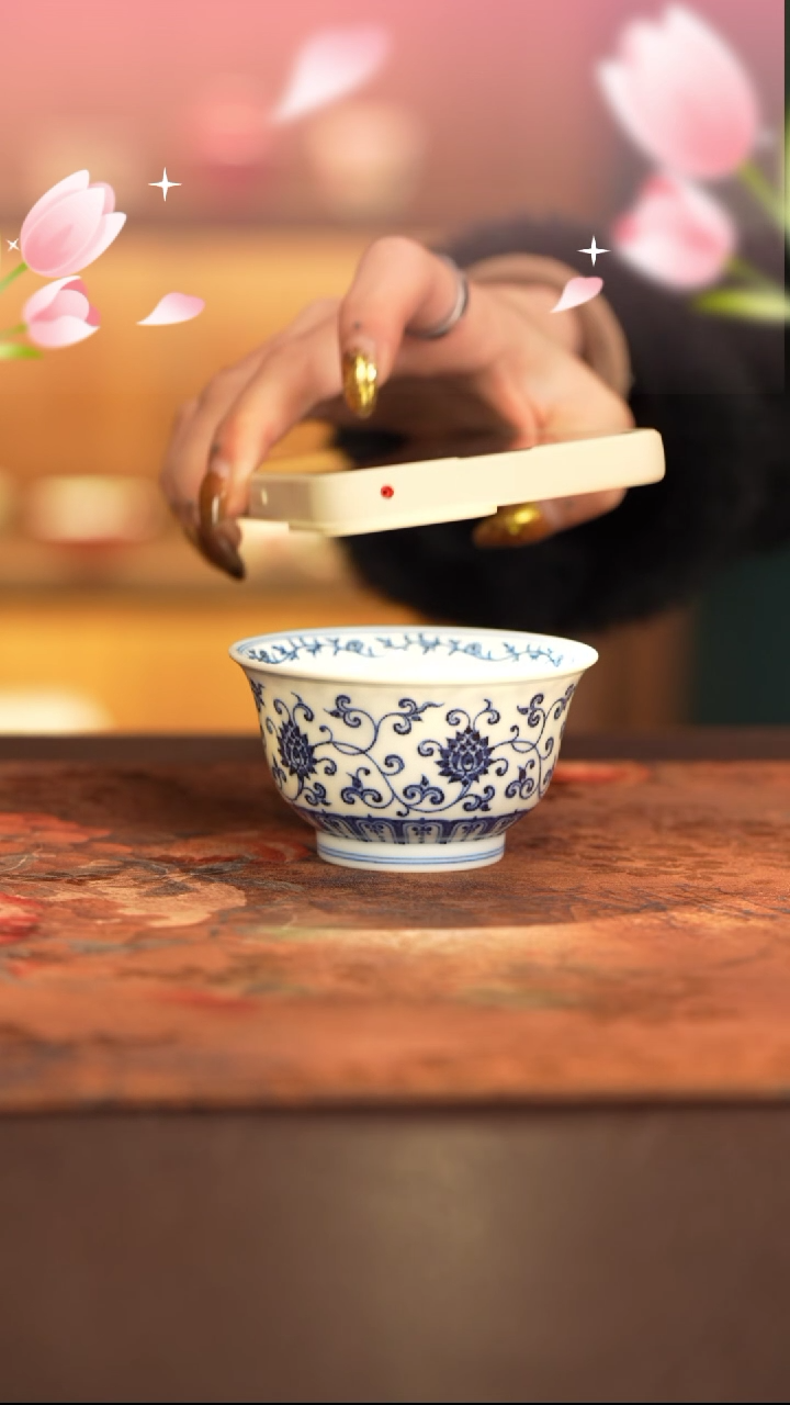 【闪购商品】杯子片云晚谷手工手绘陶瓷