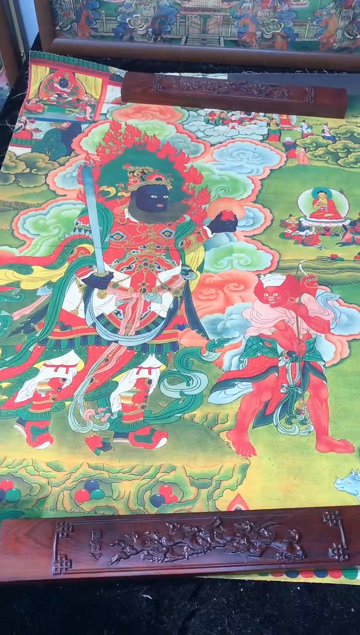 卷轴画068广目天王