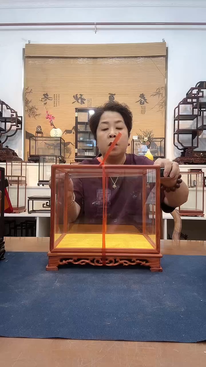 花梨木类木头款玻璃罩265