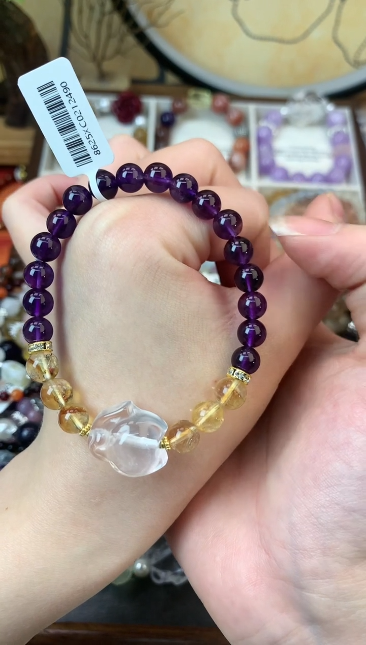 【闪购商品】紫晶手链未镶嵌462手串