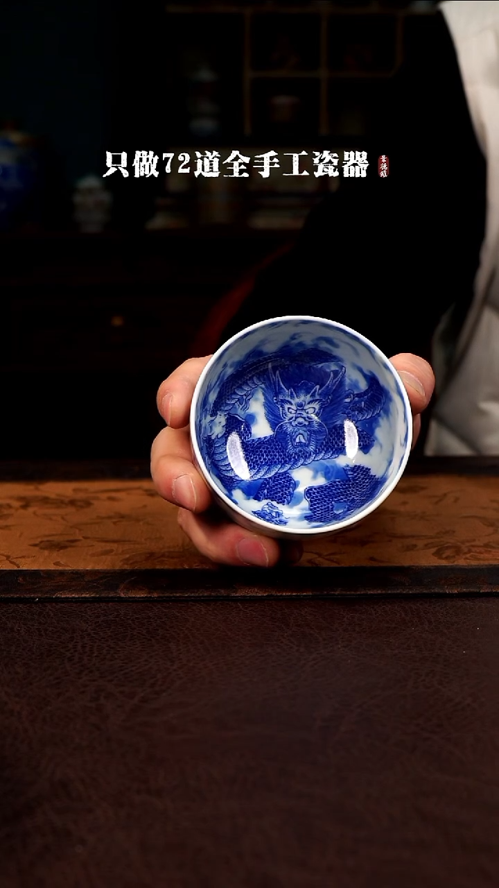 摆件陶景德镇现代手工手绘陶瓷