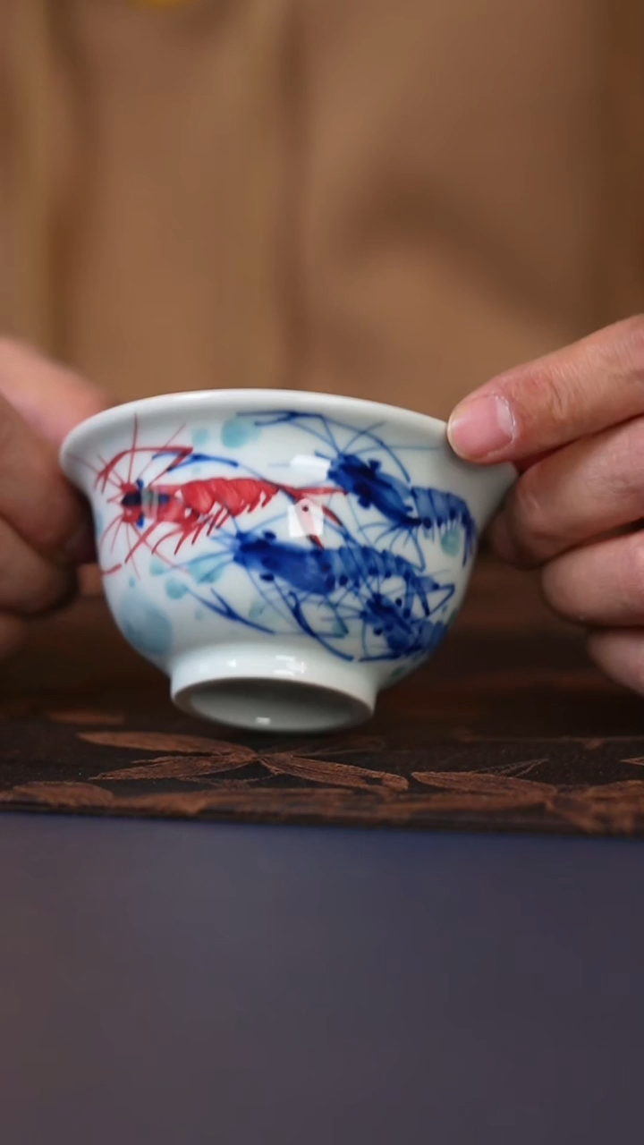 【闪购商品】御瓷有你虾趣压手杯