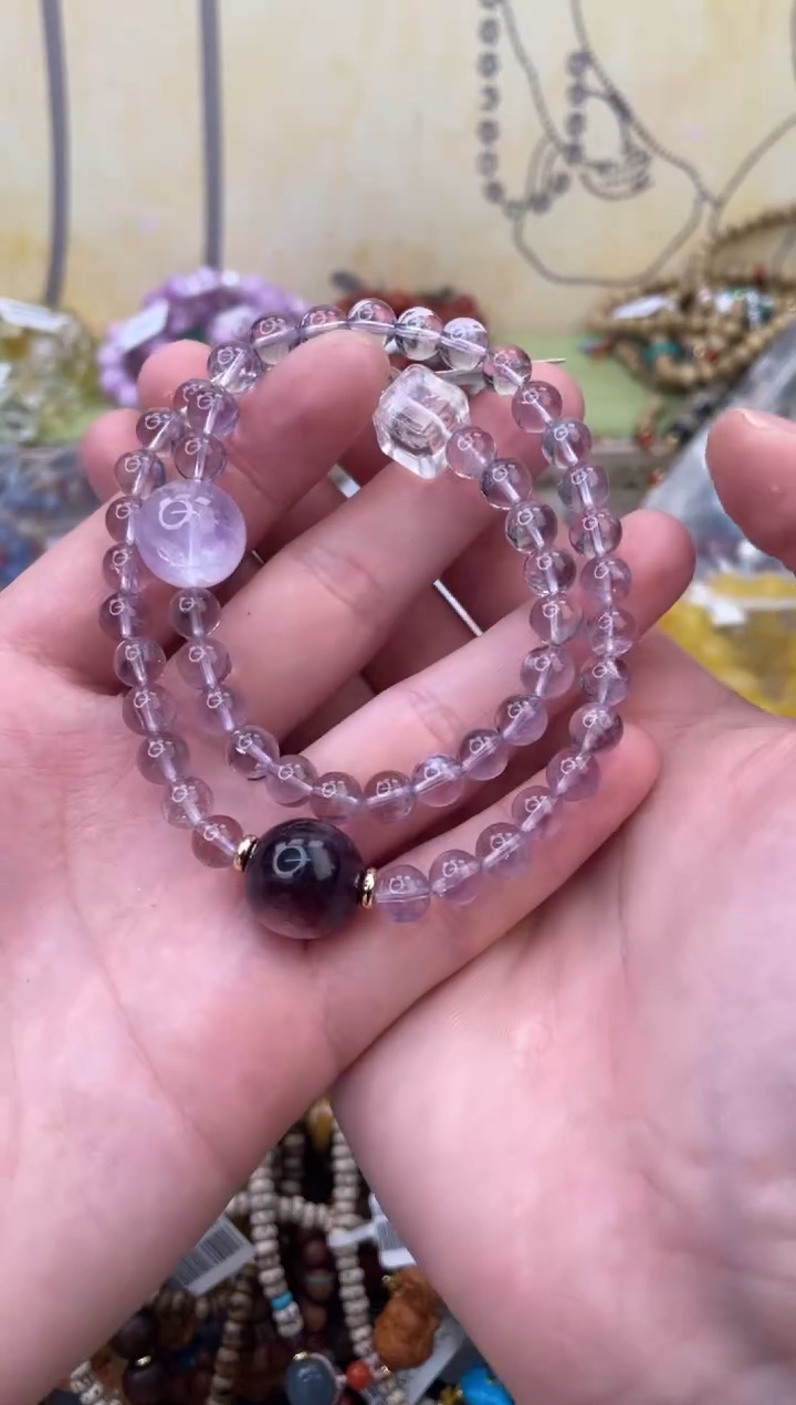 未镶嵌手链紫晶225