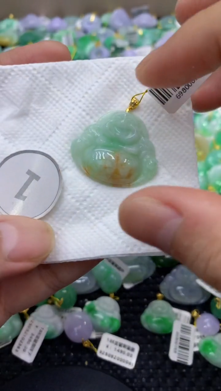 颈饰未镶嵌翡翠天然缅甸翡翠A货