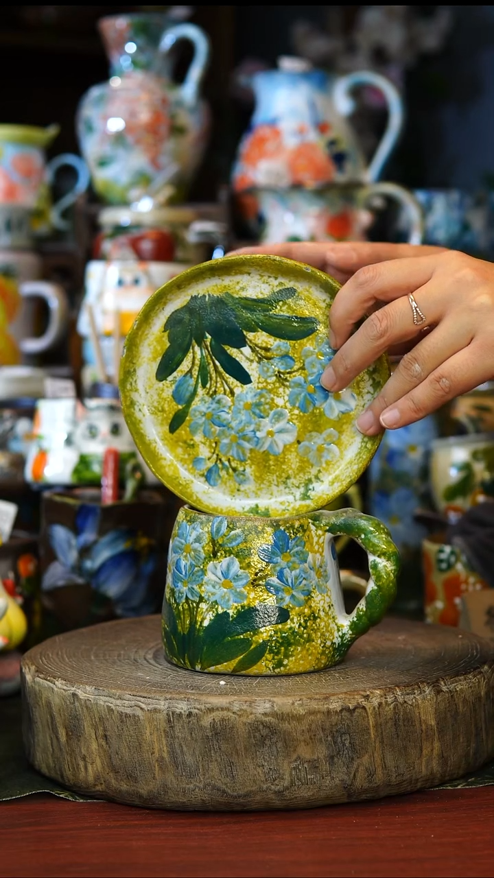 陶瓷152景德镇手工手绘釉下彩