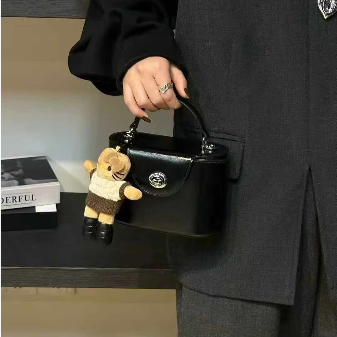 包包新款手拎盒子包时尚精致百搭真皮单肩肩包女士轻奢休闲斜挎