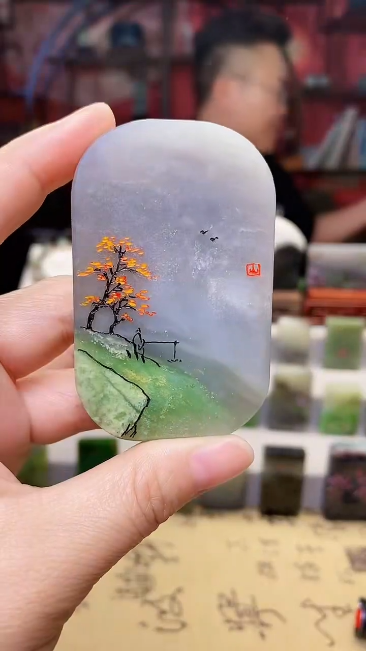 和田玉未镶嵌挂件175